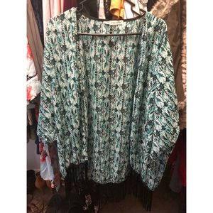 Maurice’s fringe kimono